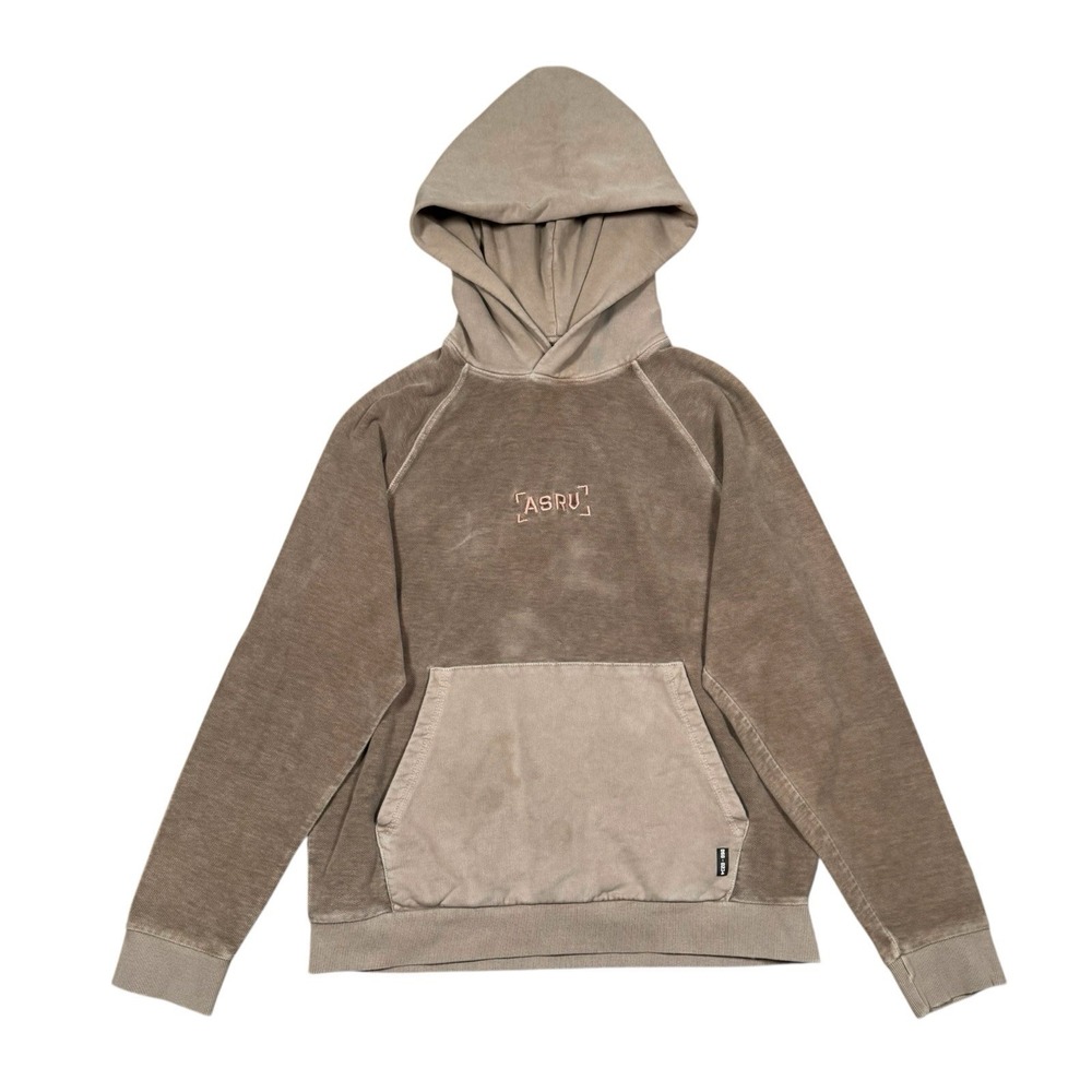 ASRV DSG-0234 Reverse Knit Fleece Pullover‎ Tan Hoodie Men's Sz M/L